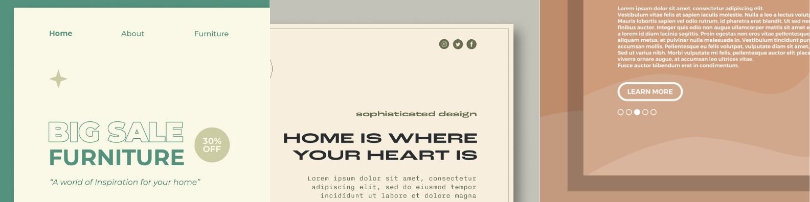 Minimalist, clean design