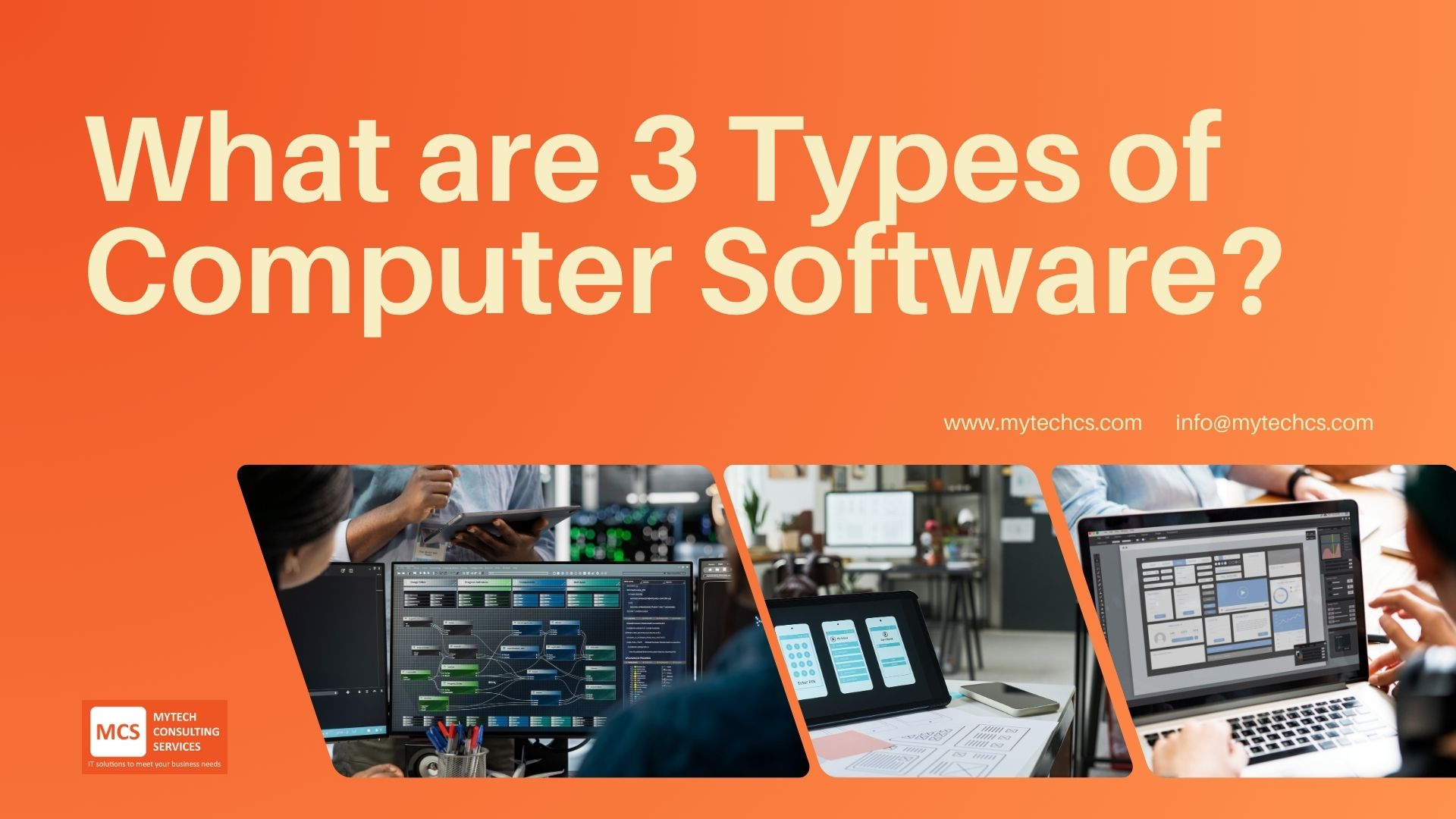 What are 3 Types of Computer Software?